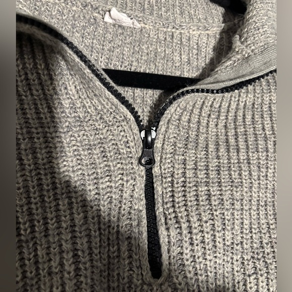 Garage Boyfriend Half Zip Mock Neck Sweater - Picture 5 of 6